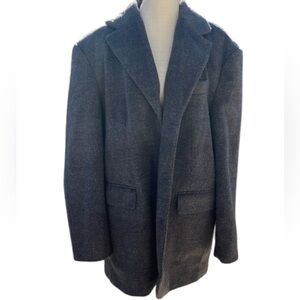 TOPSHOP NWOT Women's Blazer Jacket Peacoat 3 Button Coat Polyester -Size 12